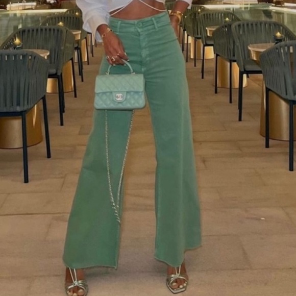 ZARA HIGH WAISTED ZW SAILOR STRAIGHT JEANS - Picture 9 of 9